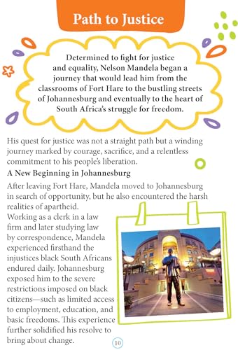 Nelson Mandela Biography for Kids Age 6–12 Years – Inspiring Illustrated Biography Book from Icons of Inspiration Series | Learn About Justice, Peace & Leadership
