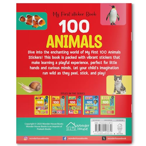 My First 100 Animals Stickers