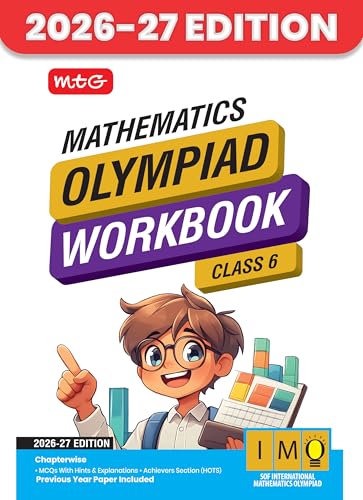 MTG International Mathematics Olympiad (IMO) Workbook Class 6 - Chapter-wise MCQs with Achievers Section - SOF Olympiad Books For 2026-27 Exam