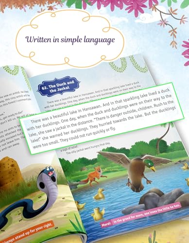 101 Panchatantra Stories in English for Children ( Colourful Illustrated ) | Bedtime Short Story Book for Kids | Panchtantra Classic Tales for 3 to 10 Years Old | Traditional Moral Stories
