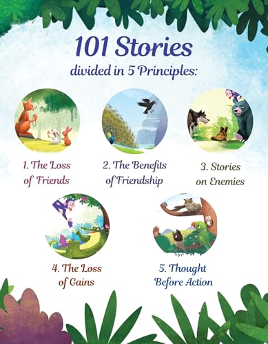 101 Panchatantra Stories in English for Children ( Colourful Illustrated ) | Bedtime Short Story Book for Kids | Panchtantra Classic Tales for 3 to 10 Years Old | Traditional Moral Stories