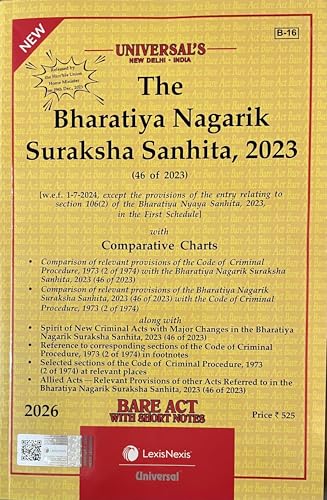 Universal Bhartiya Nagarik Suraksha Sanhita BNSS 2026 Bare act latest edition