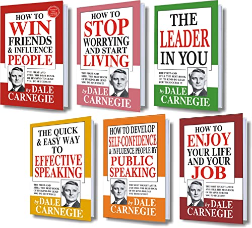 Dale Carnegie’s Self Improvement and Growth Combo – Set of 6 Books | Communication, Confidence, Leadership & Success (Box Set)