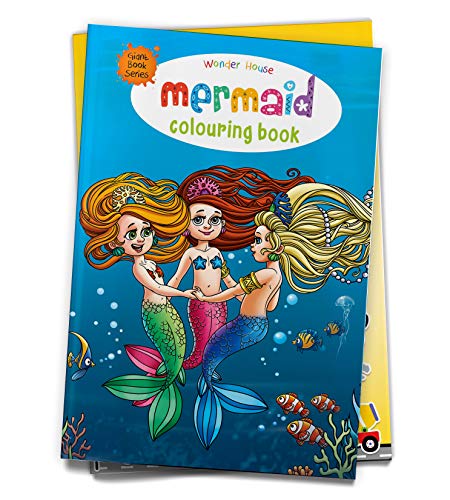 Mermaid Colouring Book (Giant Book Series): Jumbo Sized Colouring Books book cover