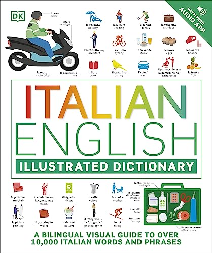 Italian English Illustrated Dictionary book cover