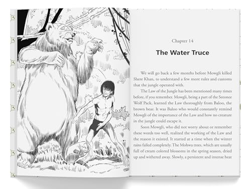The Jungle Book | Illustrated Abridged Children Classics English Novel With Review Questions (Hardback)
