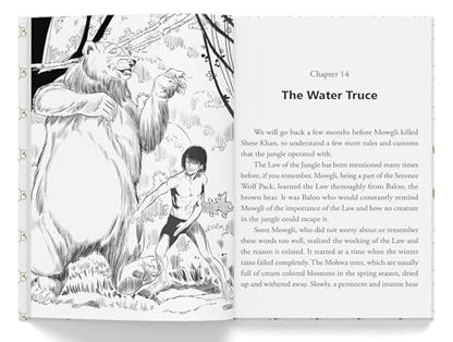 The Jungle Book | Illustrated Abridged Children Classics English Novel With Review Questions (Hardback)