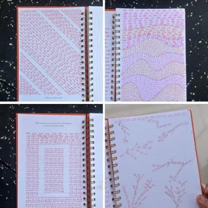 Vibha Designs Likhit Japa - Meditative Writing Practice Book | Mantra Writing Journal | 150 Pages | Premium Hardcover with Gold Detailing | Gift for ... Your Sadhna This Chaturmaas | 120 GSM Paper