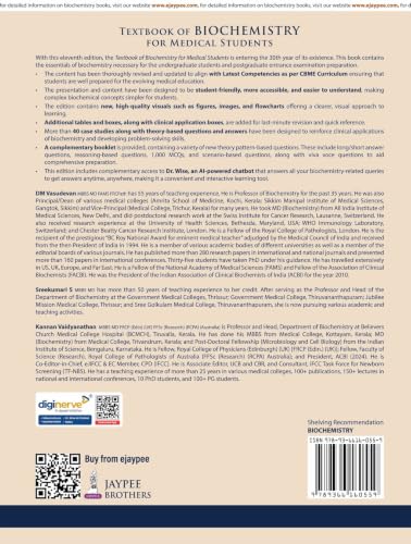 Textbook of Biochemistry for Medical Students, 11/E for MBBS 1st Year and NEET-PG | CBME-Aligned, 40 Case Scenarios, AETCOM Module | Free One Stop ... Questions: A Clinically Integrated Approach