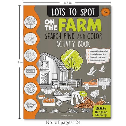 Lots to Spot On The Farm: Search, Find and Color Activity Book