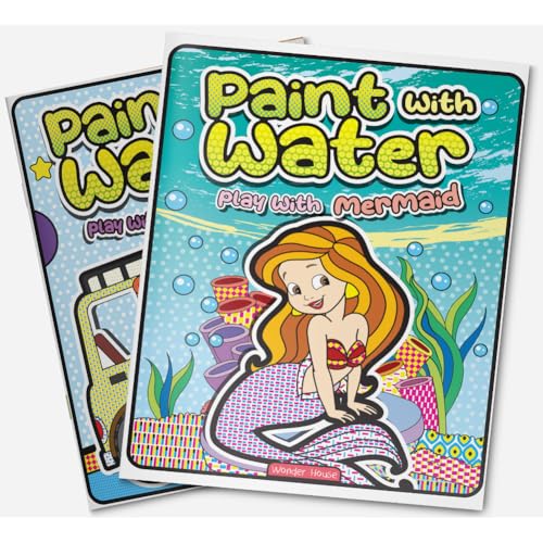 Paint with Water – Play with Mermaids Magical Painting Fun with Just Water | Ages 3–6 | Mess-Free Art for 2+ Hours of Imagination & Color Play