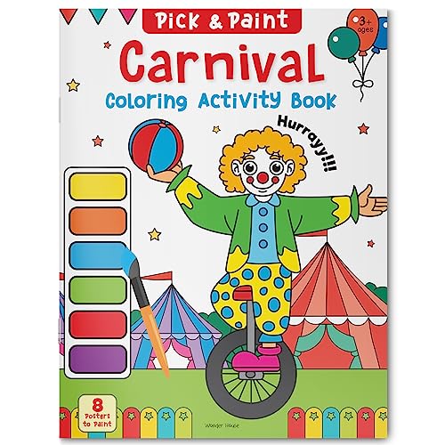 Pick and Paint Coloring Activity Book For Kids: Carnival book cover