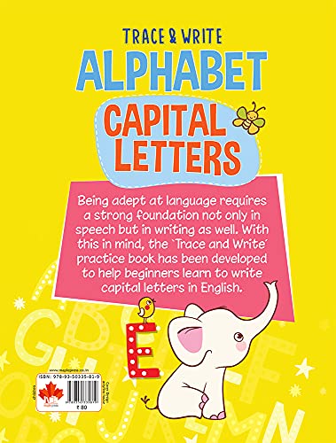 Alphabets Writing Book - Capital Letters (Practice) - Pattern Tracing - Alphabet - Early Learning - Capital Letters for Kids - Activity Book for Toddlers, Nursery, Pre School Children