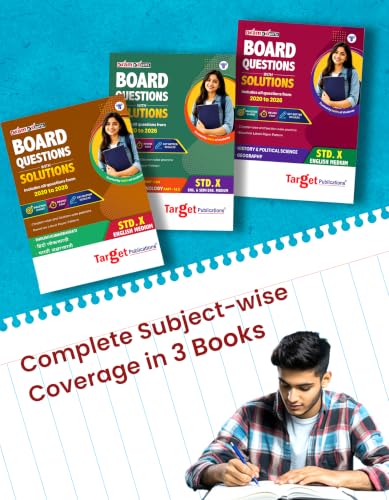 Std 10 Board Chapter Wise Questions with Solutions | SSC Topic Wise Board Questions All Subjects - 2020 to 2026 | English Medium | Based on Std X Maharashtra State Board
