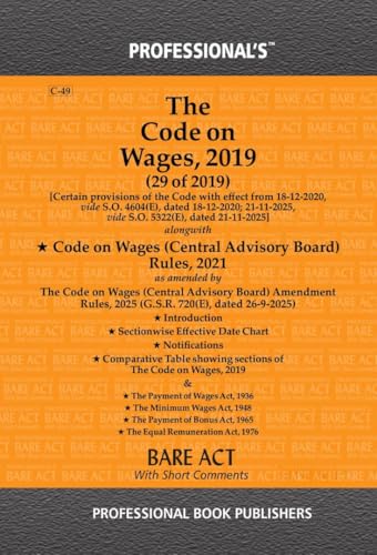 Labour Laws combo of Code on Wages, Social Security, Industrial Relations and Occupational Health & Safety