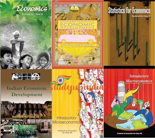 NCERT Economics Bundle FOR CLASS- 9-12TH English Medium (5 book set) [Workbook] NCERTKART Books