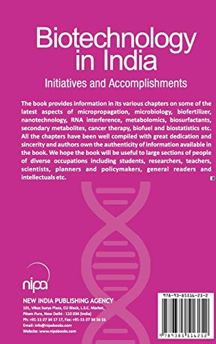 Biotechnology in India: Initiatives and Accomplishments