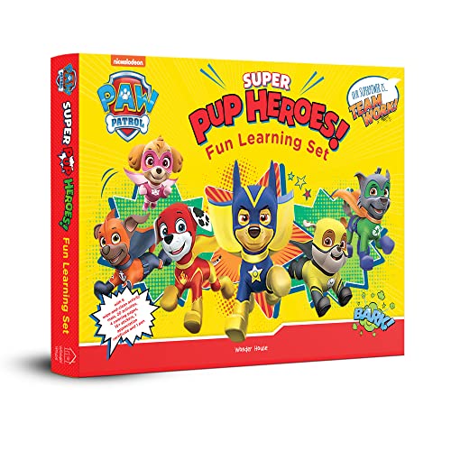 Nickelodeon Paw Patrol - Super Pup Heroes off Duty! : Fun Learning Set (With Wipe And Clean Mats, Co