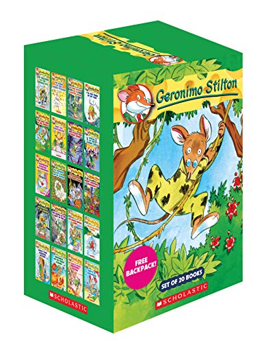 Geronimo Stilton 1 To 20 - Set Of 20 Books With Free Backpack book cover