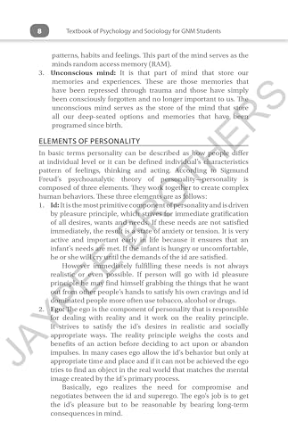 Textbook of Psychology & Sociology for GNM Students, 3/E | Covers Human Behavior, Personality, Learning, Intelligence, Family, Society, Community and Social Problems with Chapter-End Exercises