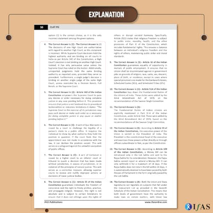 CLAT Books for Preparation 2027 | 12 Years (2015-2026) Previous Year Solved Papers with Detailed Solutions | Topic Wise CLAT PG books for preparation 2027 - LLM & all Law Entrance Exams | IFAS