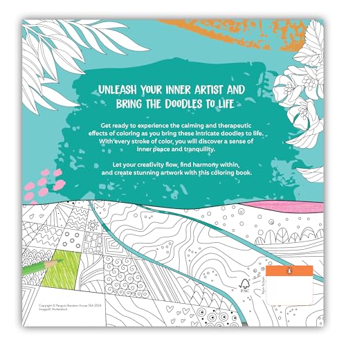 Enchanting Nature: Coloring Book for Adults with Tear out Sheets | Fun and Relaxing Doodle Designs
