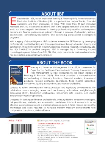 IIBF X Taxmann's Treasury & Investment Management – Amended & Updated | End-to-end Guide to Modern Bank Treasury that Serves as Both an Exam Text & a Professional Desk Reference