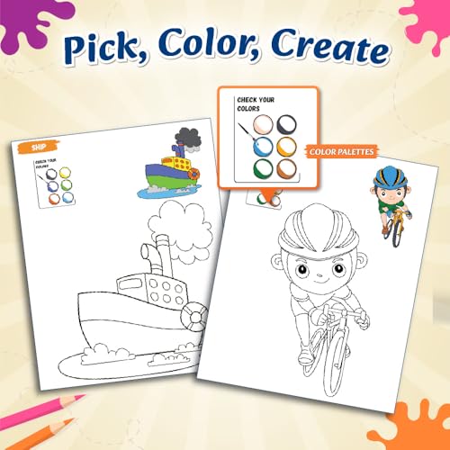 Set of 12 Colour Time Colouring Book for Kids, Fun Activity Book for Boys & Girls, Drawing Book for Kids 3-5 Years Old, Birthday & Return Gift