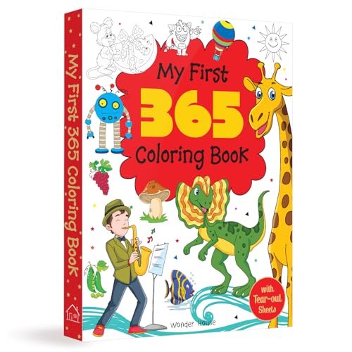 My First 365 Coloring Book: Jumbo Coloring Book For Kids (With Tear Out Sheets) book cover