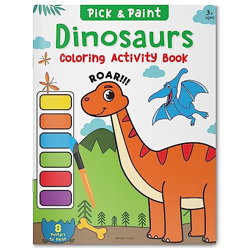 Pick and Paint Coloring Activity Book For Kids: Dinosaurs book cover