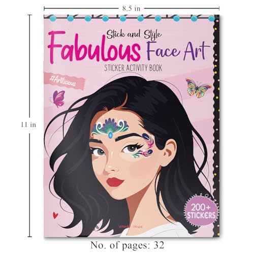 Stick and Style - Fabulous Face Art (Sticker Activity Book)