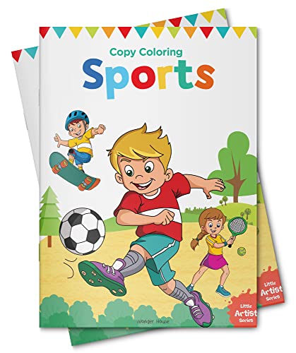 Little Artist Series Sports: Copy Colour Books book cover