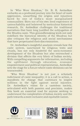 Who Were The Shudras | Dr. BR Ambedkar Books | English Paperback | The Original Edition | who were shudra by BR Ambedkar | Shudra Kaun The | Shudron ... statue ??????? Lang Aani b. r. Combo Set