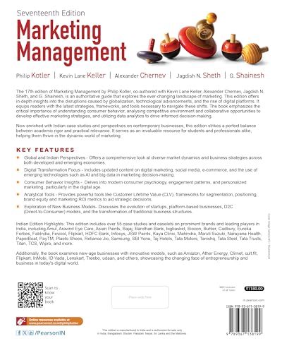 Marketing Management, 17th Edition | Philip Kotler | For MBA, BBA & Marketing Courses | 55+ Indian Case Studies