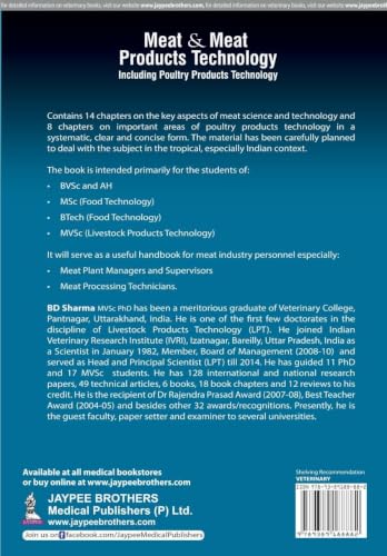 MEAT & MEAT PRODUCTS TECHNOLOGY INCLUDING POULTRY PRODUCTS TECHNOLOGY