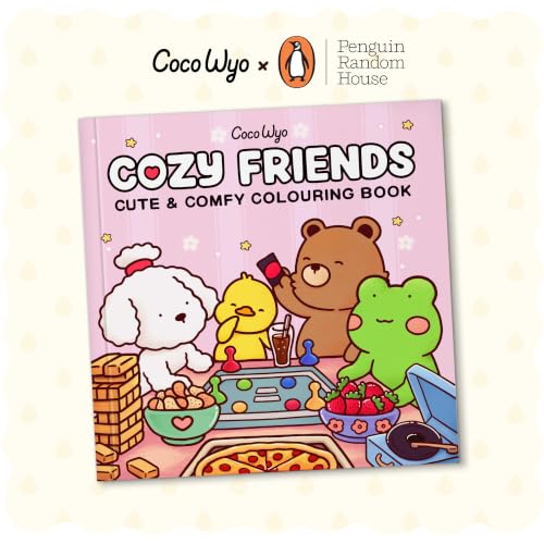 Cozy Friends: Coloring Books for Adults by Coco Wyo | Cute Animal Friends Coloring Pages, Cozy Simple Designs, Stress Relief & Relaxation: A relaxing cosy colouring book, from the bestselling author