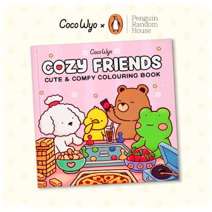 Cozy Friends: Coloring Books for Adults by Coco Wyo | Cute Animal Friends Coloring Pages, Cozy Simple Designs, Stress Relief & Relaxation: A relaxing cosy colouring book, from the bestselling author