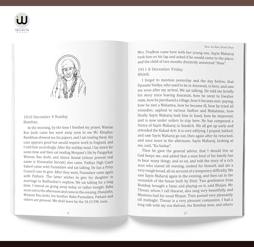Shri Sai Baba Shirdi Diary Book in English Edition | G. S. Khaparde | Shri Saibaba Satcharitra Shree Sai Baba Samartha Satcharita Spiritual Biography ... ??? Version Autobiography My Life Experience