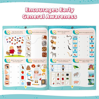 1200+ Brain Booster Activity Book for Kids Ages 5–9 | Theme Based Activity Book with 500+ Free Printable Worksheets & Parenting Tips | Puzzles, Mazes, Brain Teasers, Word Searches and Mind Games