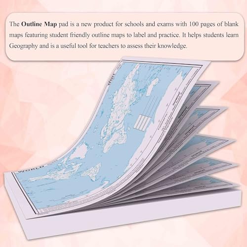 SMALL - 100 INDIA RIVER OUTLINE MAP FOR SCHOOL and SMALL - 100 WORLD RIVER OUTLINE MAP FOR SCHOOL | Combo of 2