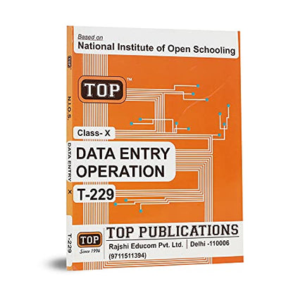 TOP NIOS Class 10 Data Entry Operation T-229 Guide
