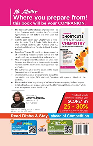 Authentic SHORTCUTS, TIPS & TRICKS in CHEMISTRY for JEE Main, Advanced & KVPY