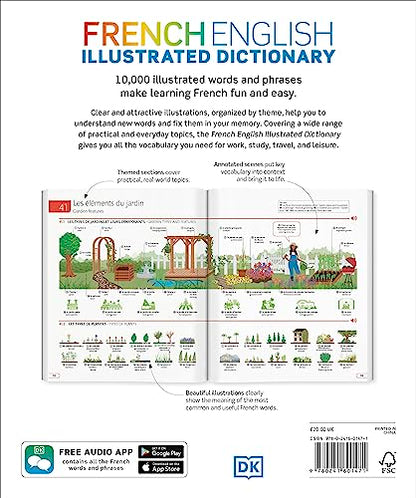 French English Illustrated Dictionary: A Bilingual Visual Guide to Over 10,000 French Words and Phrases