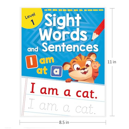 Sight Words and Sentences-Level 1: Practice Workbook of the Most Common Sight Words | Engaging Activities to Learn High-Frequency Words and Build Reading Fluency & Vocabulary for Preschool Kids I Ages 3+ [Select Learning]