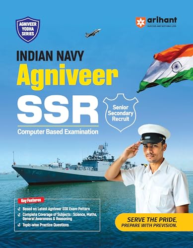 Arihant Indian Navy Agniveer SSR (Senior Secondary Recruit) Exam 2026 | Study Guide | Chapterwise Study Notes & Practice Questions | Based on Latest Exam Pattern