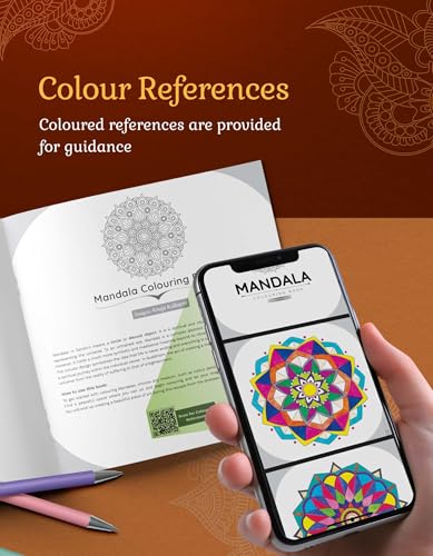 Mandala Colouring Books for Adults & Teens | Relieve Stress & Boost Creativity | 93 Bold & Easy Mandala Designs with DIY Activity Sheet | Coloring reference with QR code | Set of 3