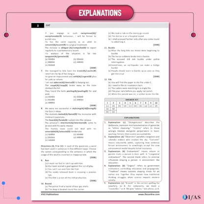 CAT Books 2026 | Chapter-Wise & Topic-Wise CAT 25 Years Solved Papers with Detailed Solutions | Best CAT PYQ Book for Exam Preparation | IFAS Publications