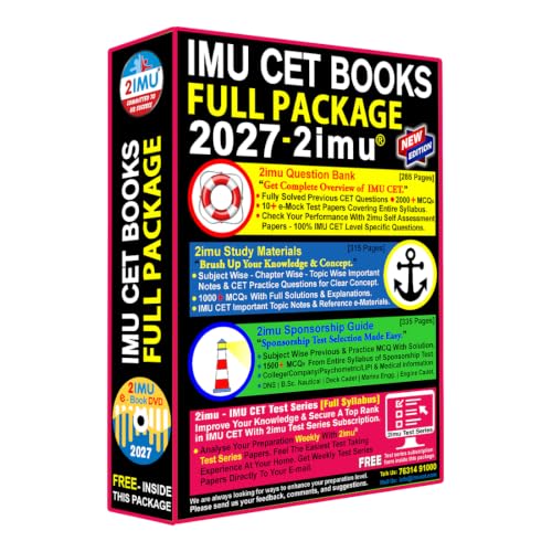 IMU-CET Full Package 2027 (Comprehensive package for the entrance exam) By 2imu