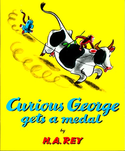 CURIOUS GEORGE GETS A MEDAL book cover