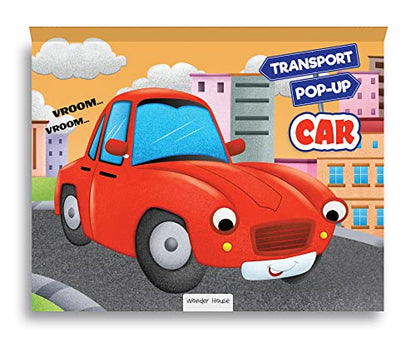 Pop-Up Transport - Car - Gorgeously Illustrated Pop-Up Book For Children - Learn About The World Of Cars And What All They Do
